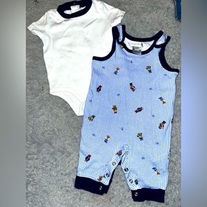 Ralph Lauren Baby Boy TeddyBear Romper